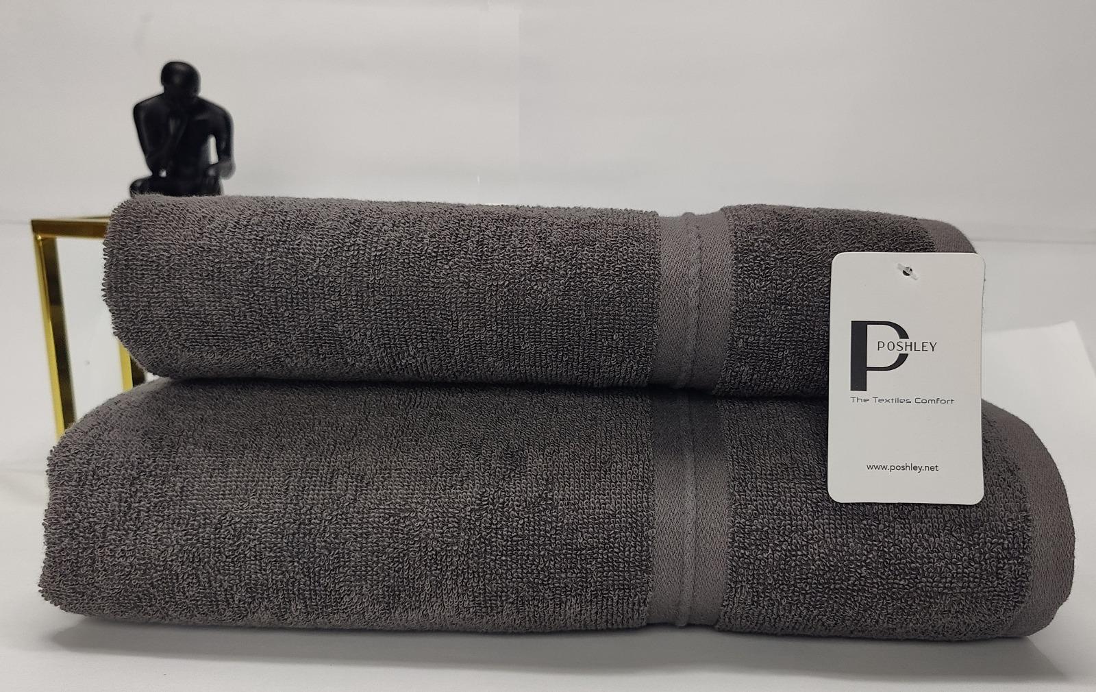 Premium Towel Pack of 2 - Light Grey