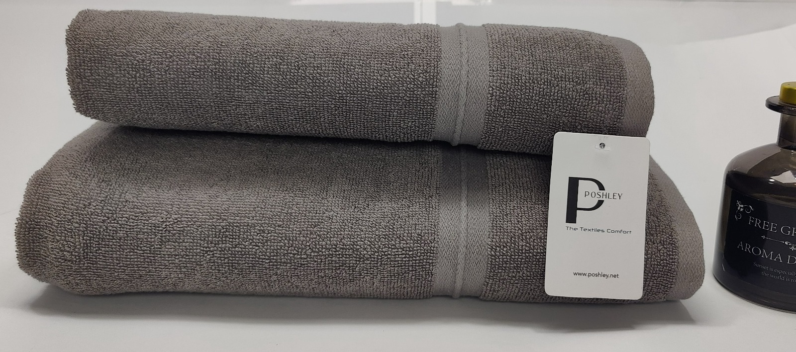 Premium Towel Pack of 2 - Light Grey